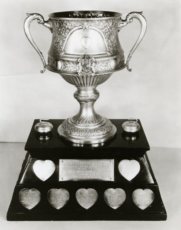 Macdonald Tankard trophy on two-tier black base