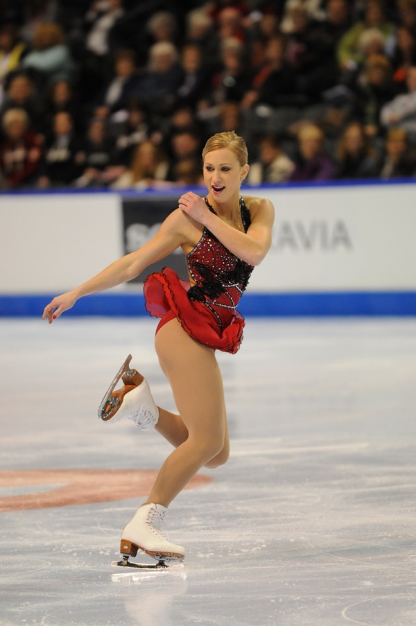 photograph of Joannie Rochette skating